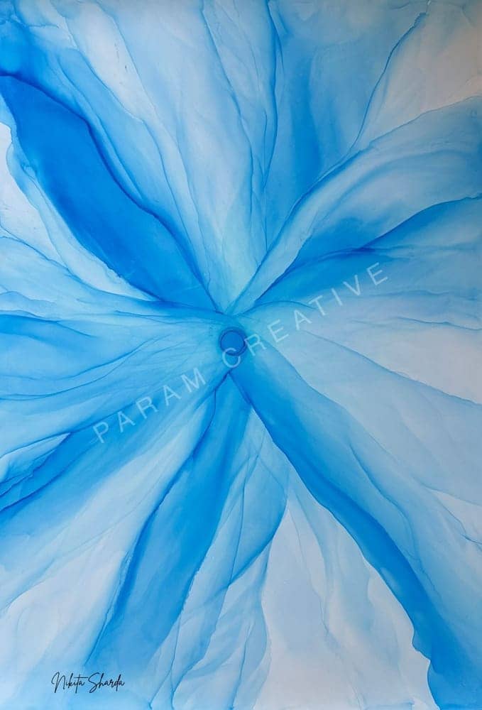 Curtain Flow — Alcohol Ink